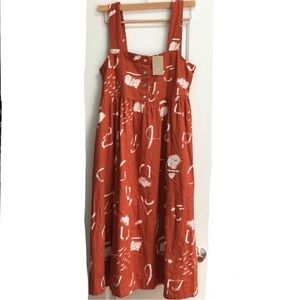 NWT MADEWELL *CURRENT SEASON* Madewell x Caroline Z Hurley Tank Midi Dress